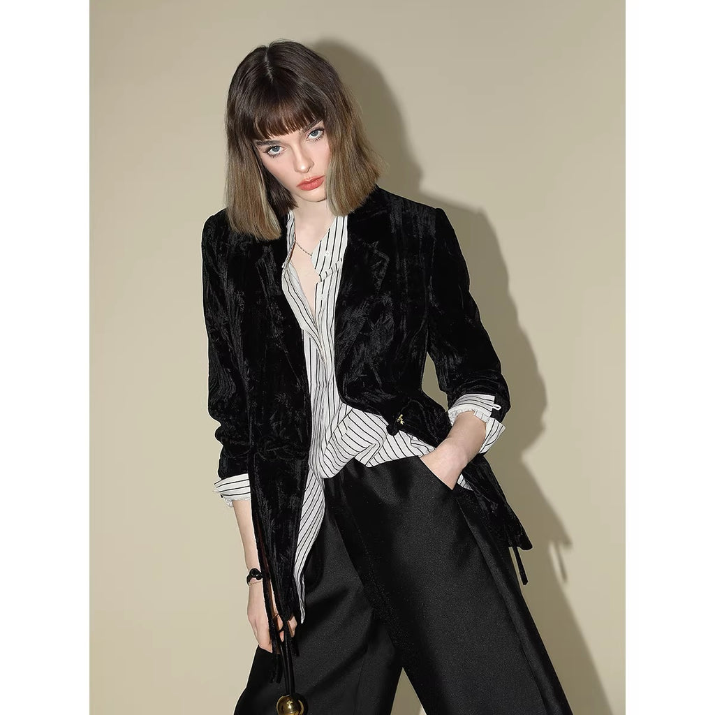 COCOBELLA_3D_Embellished_Pocket_Straight_Fit_Commuter_Blazer_For_Women_Casual_Jackets_MISSTT