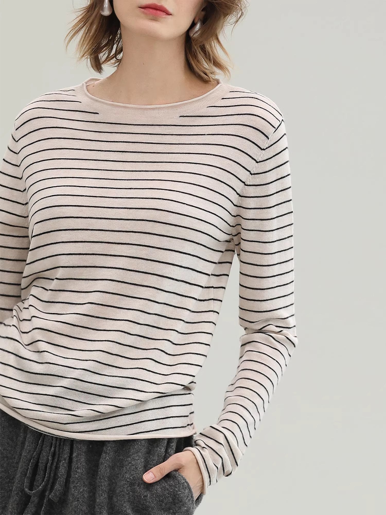 COCOBELLA_Acrylic_Wool_Blend_Stripe_Straight_Fit_Minimalist_Workday_Women_Knit_Sweater_MISSTT
