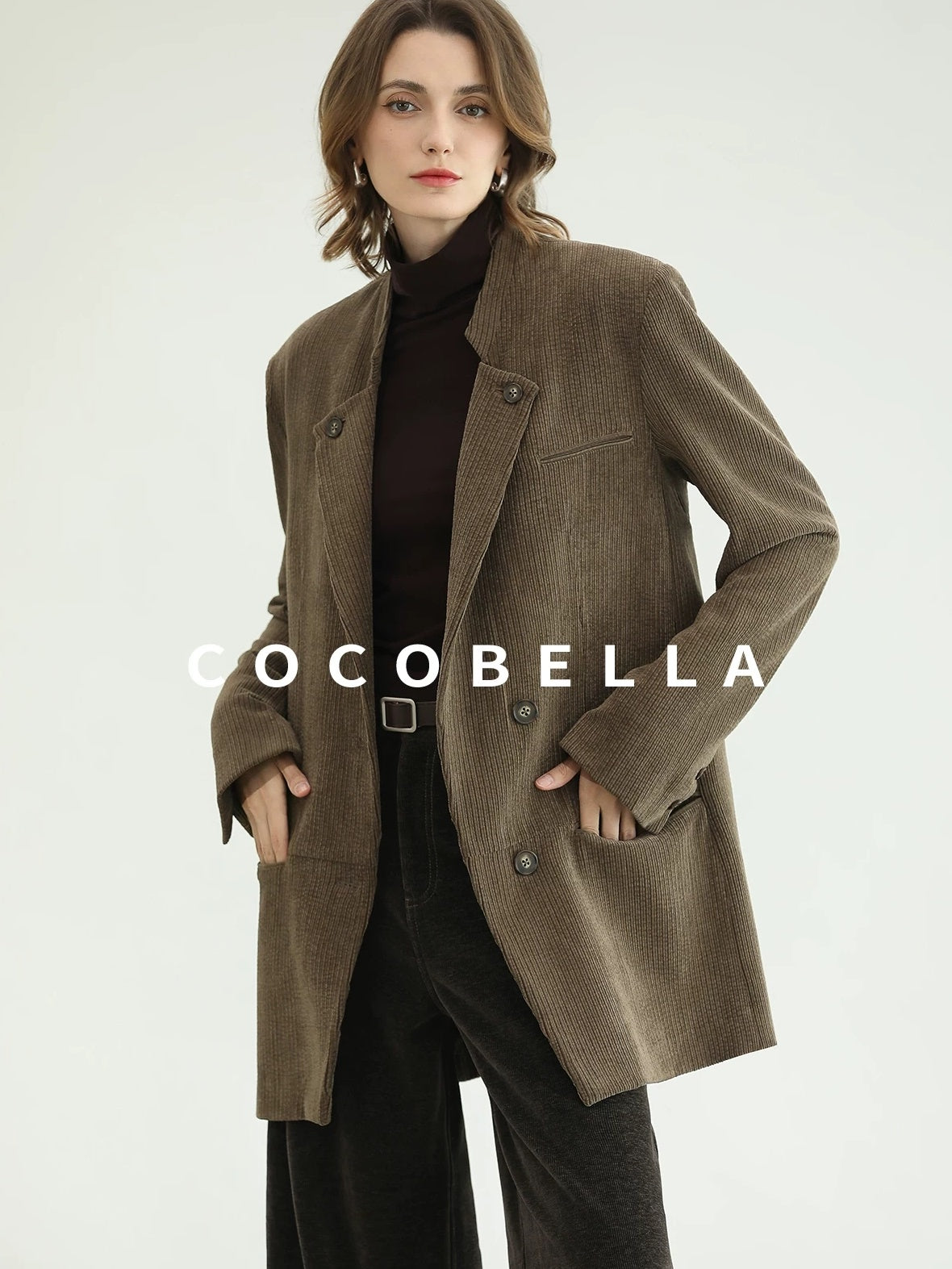 COCOBELLA Anti Static High Neck Slim Fit Pullover Mesh Splice Women Long Sleeve Shirts