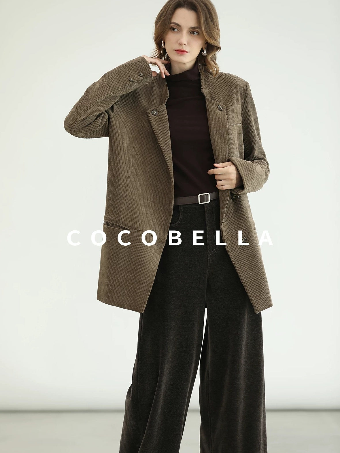 COCOBELLA Anti Static High Neck Slim Fit Pullover Mesh Splice Women Long Sleeve Shirts