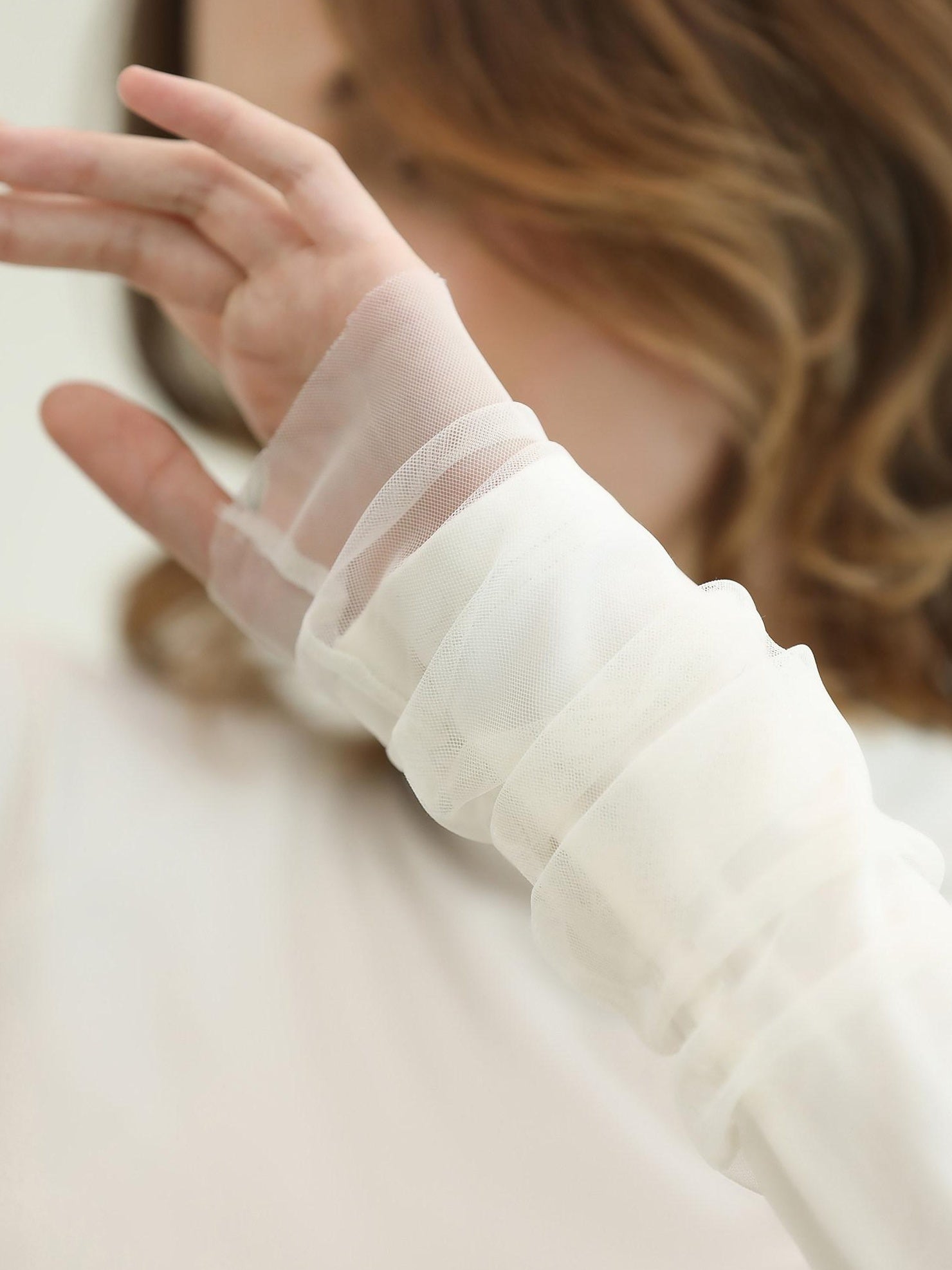 COCOBELLA Anti Static High Neck Slim Fit Pullover Mesh Splice Women Long Sleeve Shirts