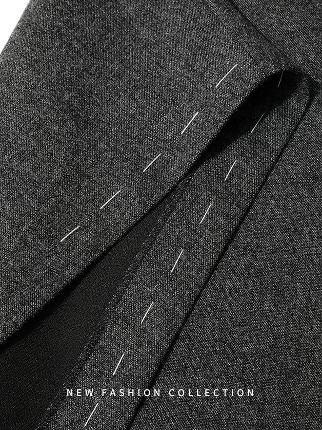 COCOBELLA Asymmetric Topstitch Mid Rise Office Straight H Line Women Maxi Skirts