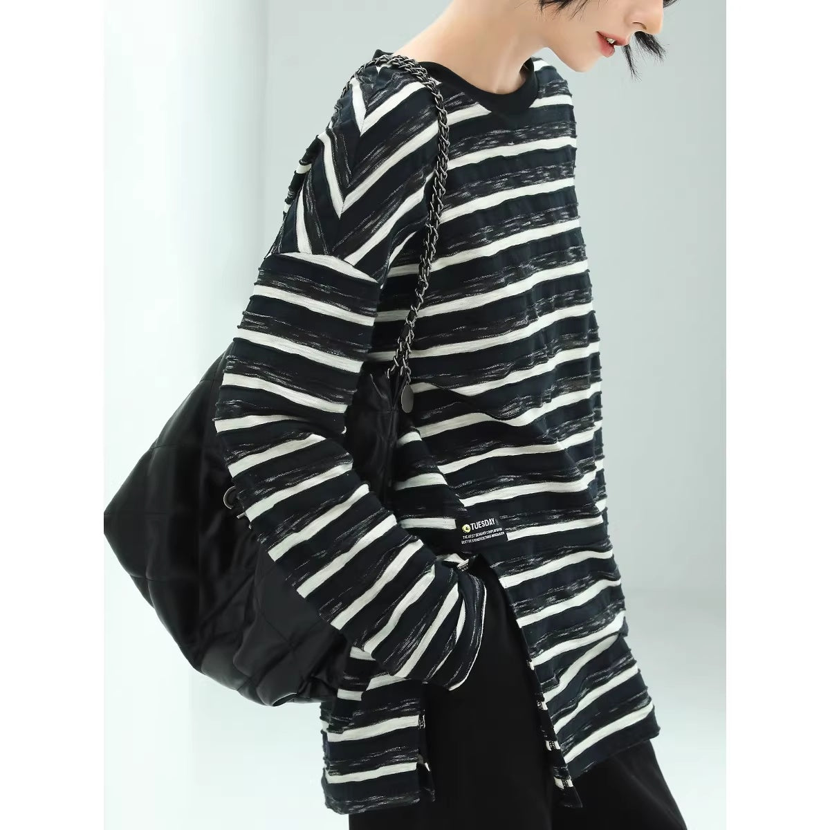 COCOBELLA_Asymmetrical_Striped_Long_Sleeve_Pullover_Straight_Fit_Commuter_Women_Shirts_MISSTT