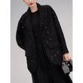 COCOBELLA_Beaded_Sequin_Straight_Fit_One_Button_Office_Long_Sleeve_Black_Women_Blazers_MISSTT