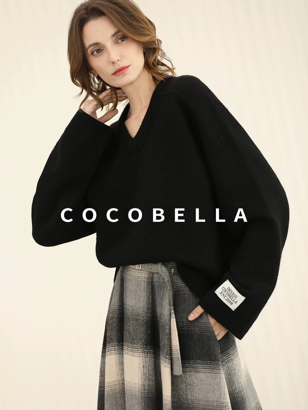 COCOBELLA Classic British Aline Mid Waist Office Commute Casual Womens Skirts