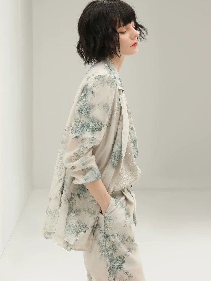 COCOBELLA Commuter Pleated Straight Fit Crew Neck Short Sleeve Women Letter Print T-Shirts