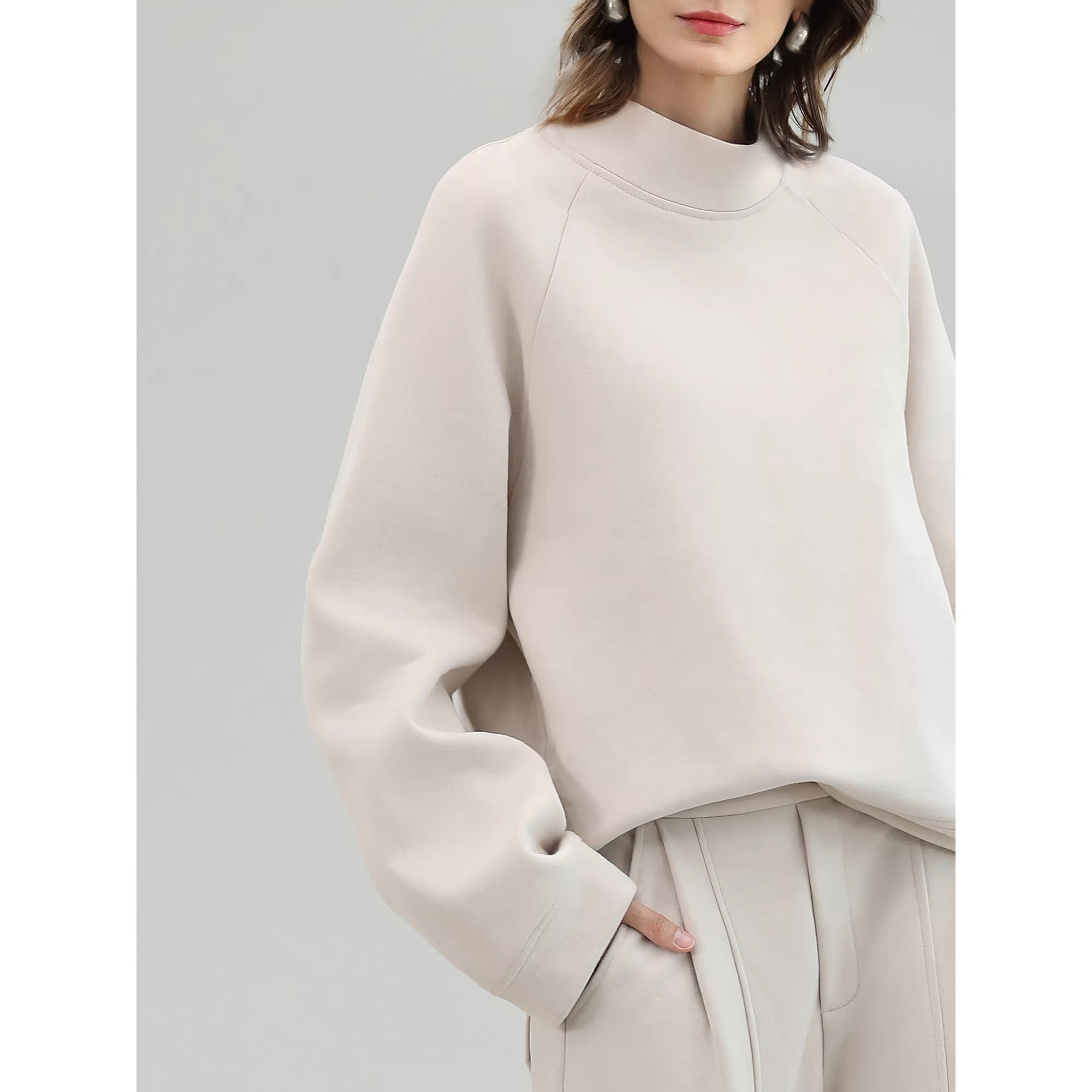 COCOBELLA_Cotton_Rich_Straight_Midlength_Commuter_Hooded_Sweatshirt_Hoodies_MISSTT