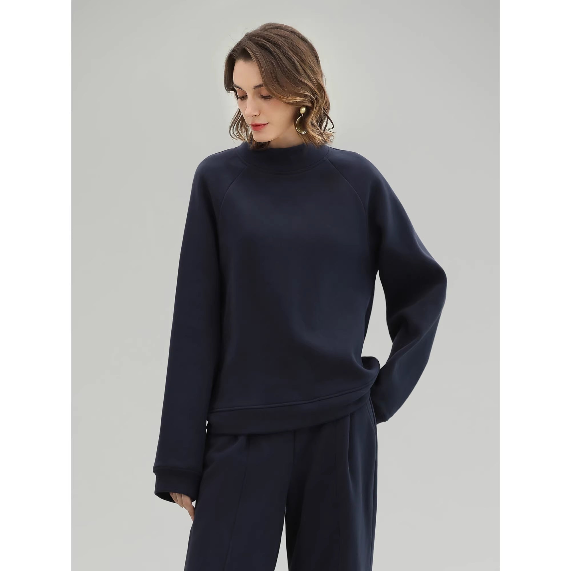 COCOBELLA_Cotton_Rich_Straight_Midlength_Commuter_Hooded_Sweatshirt_Hoodies_MISSTT