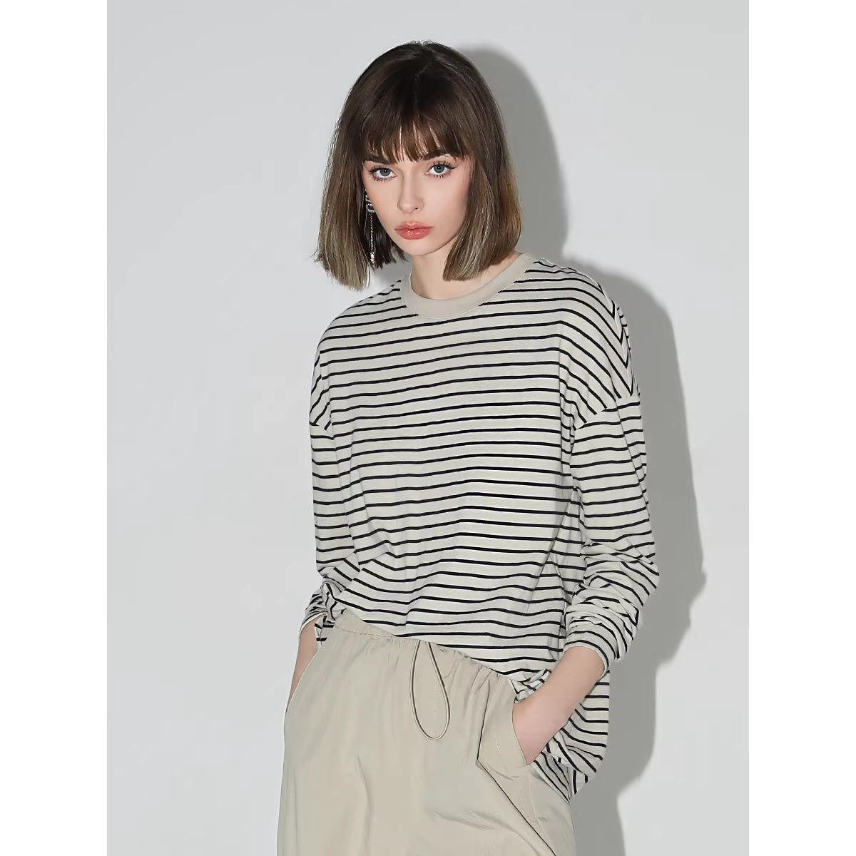 COCOBELLA_Cotton_Stretch_Casual_Straight_Fit_3D_Striped_Round_Neck_Long_Sleeve_Shirts_MISSTT
