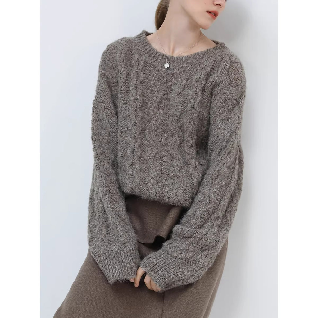 COCOBELLA_Cozy_Acrylic_Wool_Blend_Commuter_Loose_Fit_Crew_Neck_Women_Oatmeal_Gray_Sweater_MISSTT