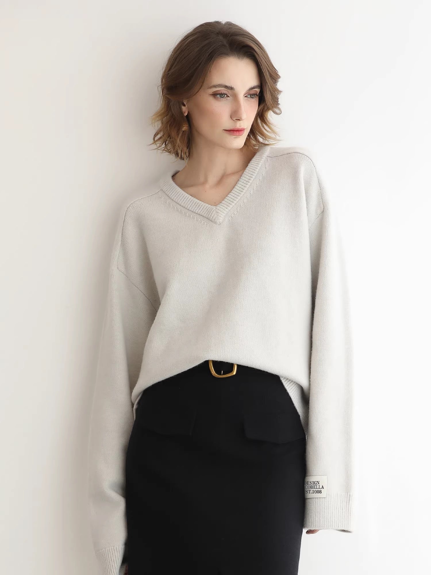 COCOBELLA_Cozy_Acrylic_Wool_Blend_Relaxed_Fit_Commuter_V_Neck_Knit_Women_Sweater_MISSTT