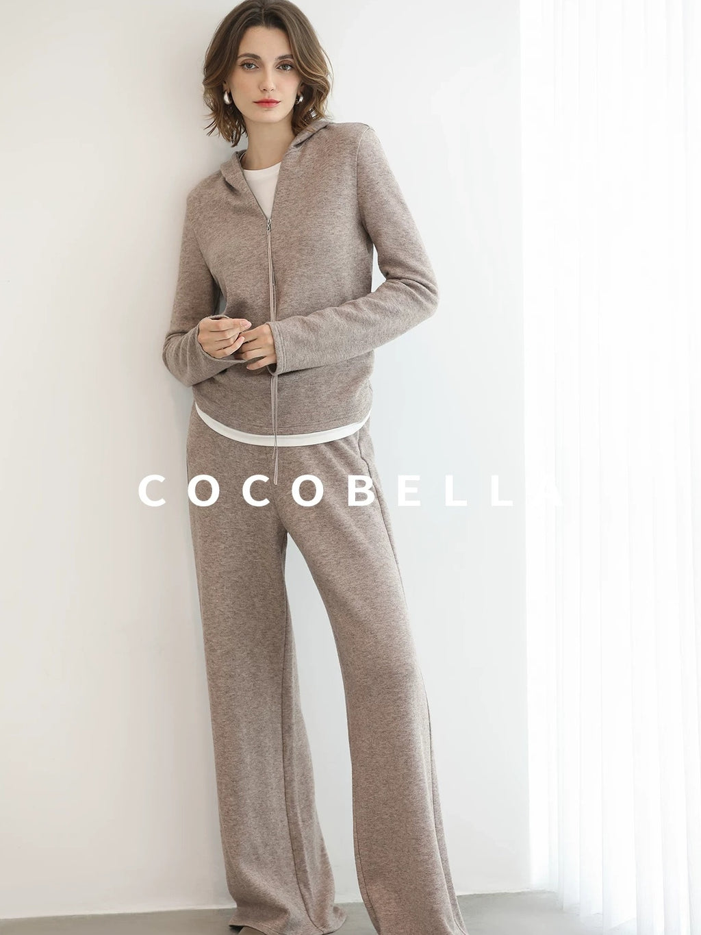 COCOBELLA Cozy Chunky Zip Front Batwing Sleeve Oversized Women Commuter Cardigan Sweater