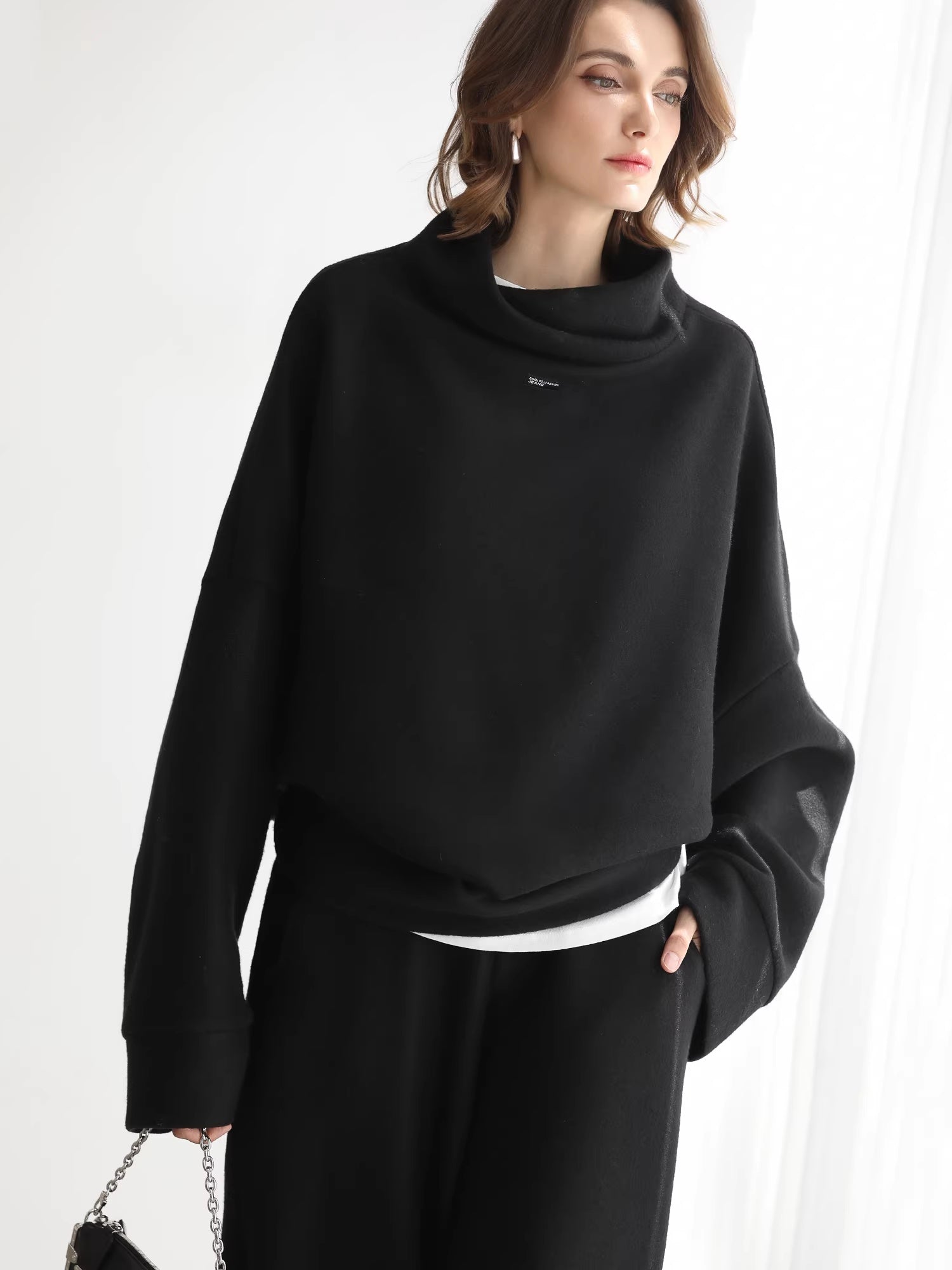 COCOBELLA_Cozy_Oversize_Turtleneck_Knit_Drop_Shoulder_Street_Casual_Thick_Pullover_Sweater_MISSTT