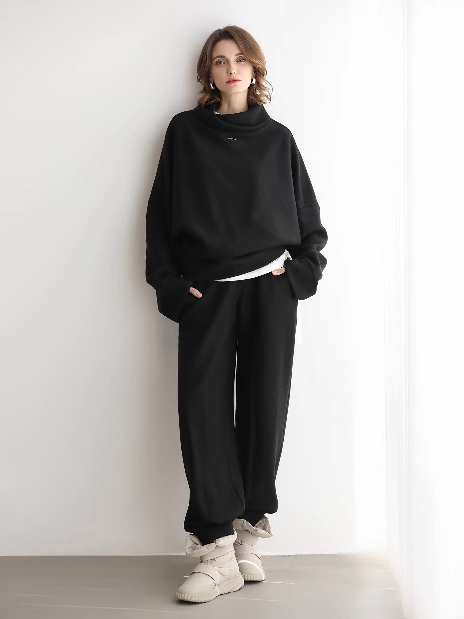 COCOBELLA_Cozy_Oversize_Turtleneck_Knit_Drop_Shoulder_Street_Casual_Thick_Pullover_Sweater_MISSTT