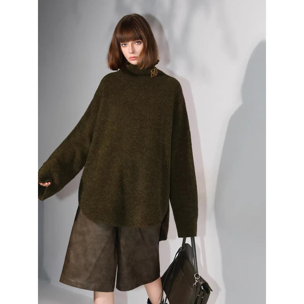 COCOBELLA_Cozy_Soft_Thick_Turtleneck_Side_Slit_Relaxed_Fit_Workwear_Women_Knit_Sweater_MISSTT