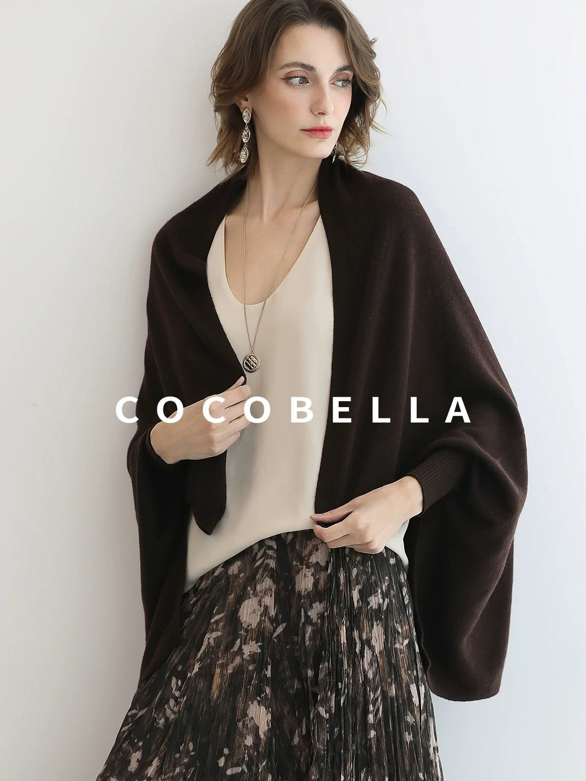 COCOBELLA Cozy Thermal Open Front Relaxed Fit Commuter Knit Women Cardigan Sweater