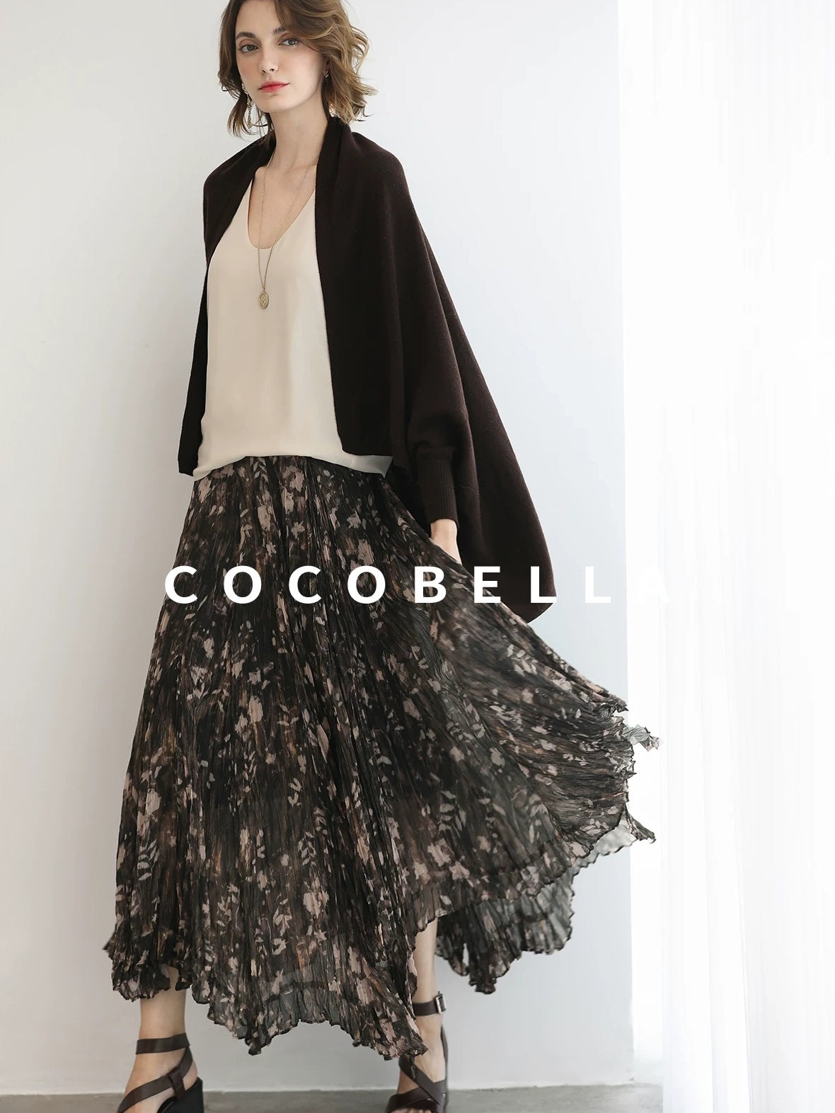 COCOBELLA Cozy Thermal Open Front Relaxed Fit Commuter Knit Women Cardigan Sweater