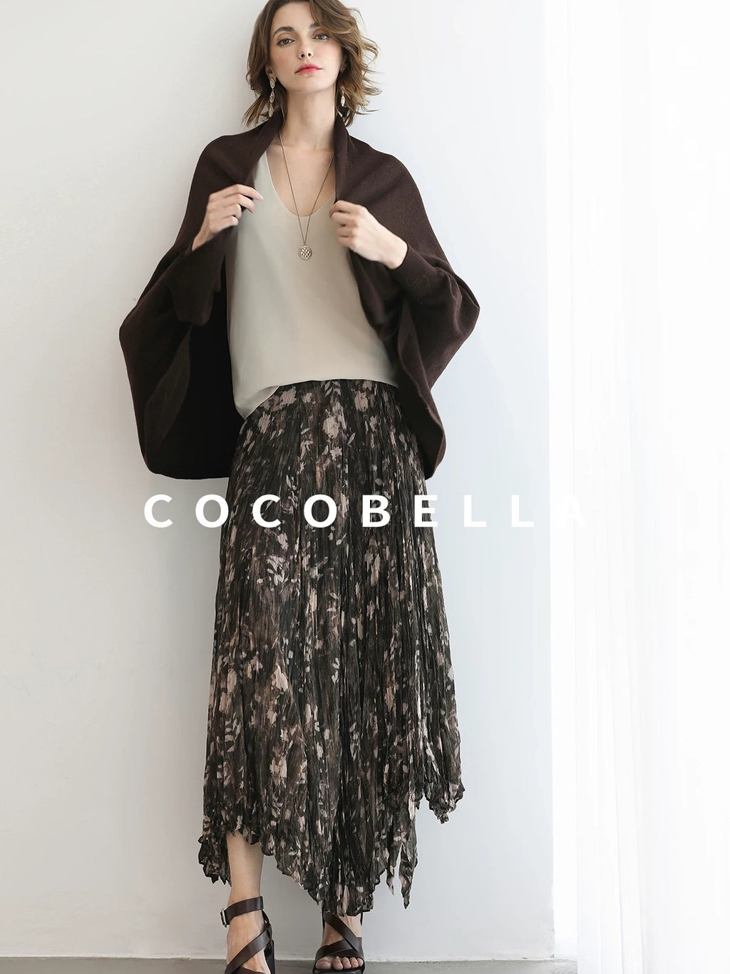 COCOBELLA Cozy Thermal Open Front Relaxed Fit Commuter Knit Women Cardigan Sweater