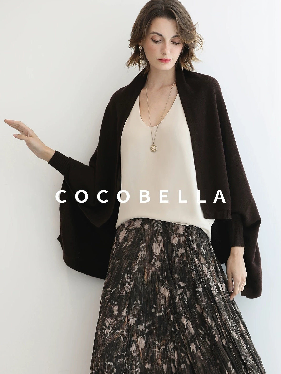 COCOBELLA Cozy Thermal Open Front Relaxed Fit Commuter Knit Women Cardigan Sweater