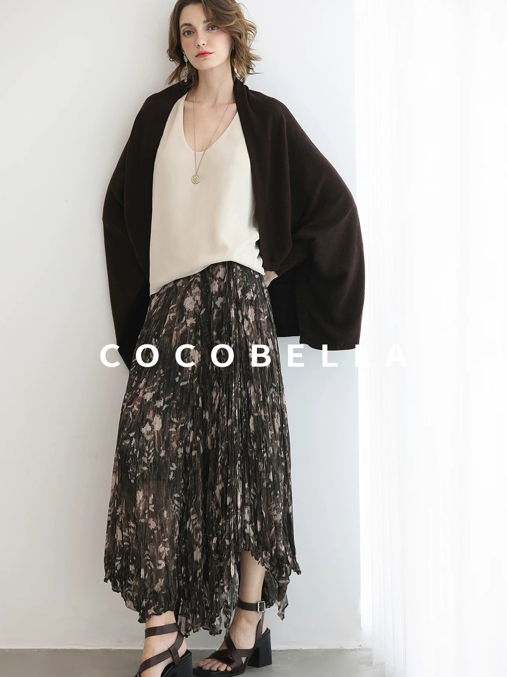 COCOBELLA Cozy Thermal Open Front Relaxed Fit Commuter Knit Women Cardigan Sweater