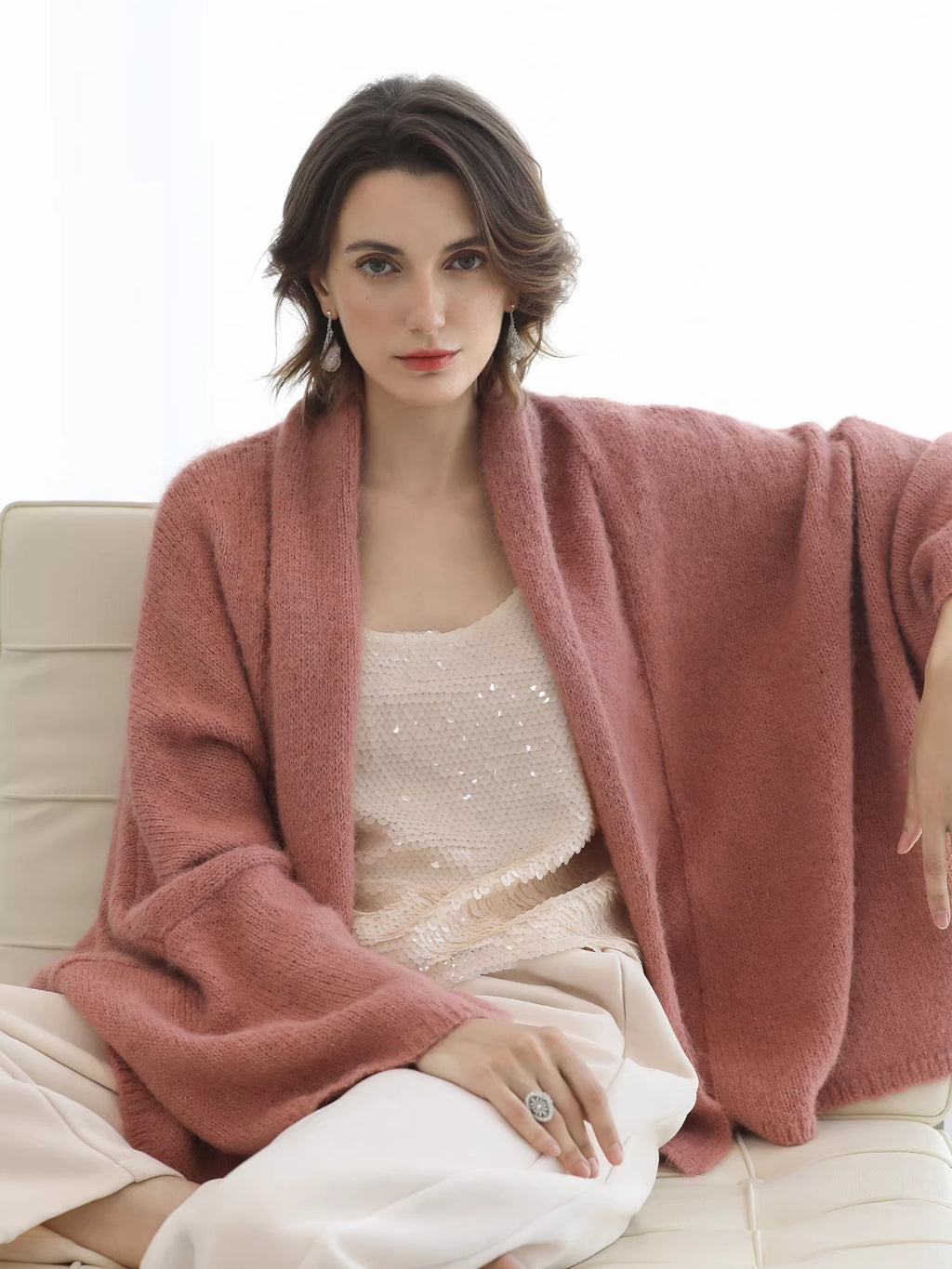 COCOBELLA_Cozy_Thick_Loose_Fit_Batwing_Sleeves_Office_Open_Front_Knit_Cardigan_Sweater_MISSTT