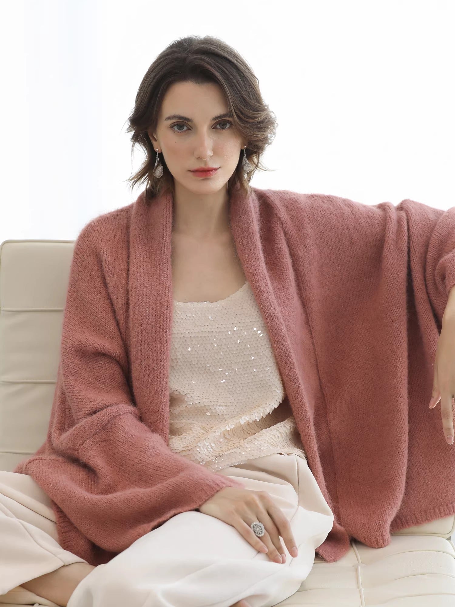 COCOBELLA_Cozy_Thick_Loose_Fit_Batwing_Sleeves_Office_Open_Front_Knit_Cardigan_Sweater_MISSTT