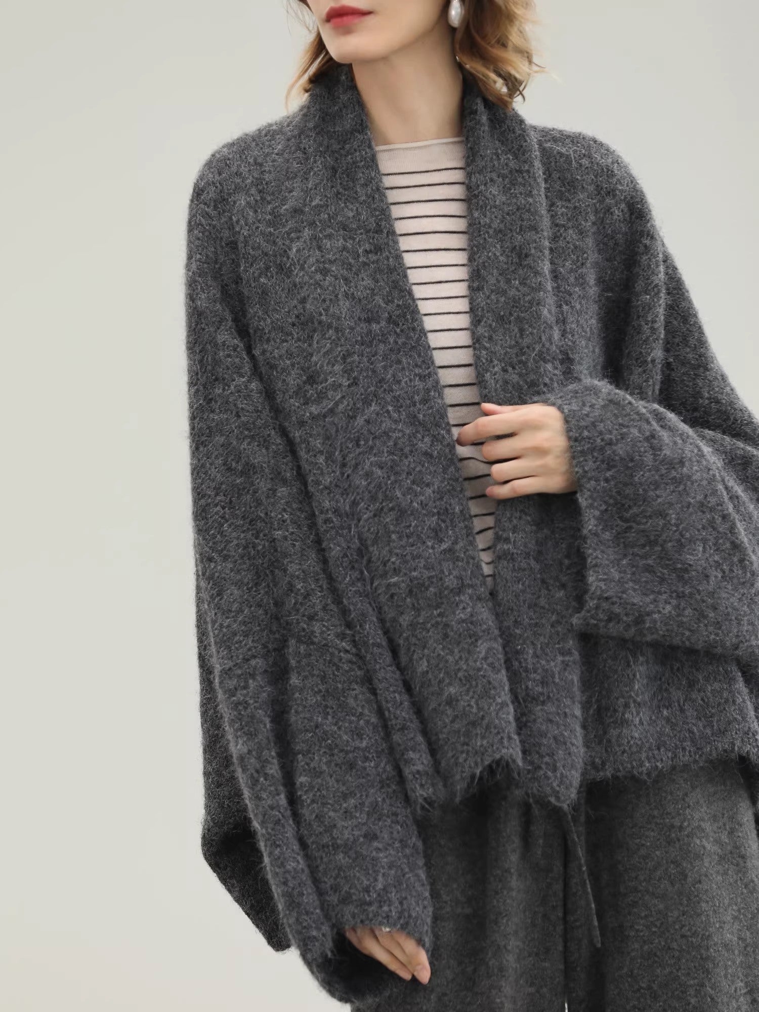 COCOBELLA_Cozy_Thick_Loose_Fit_Batwing_Sleeves_Office_Open_Front_Knit_Cardigan_Sweater_MISSTT