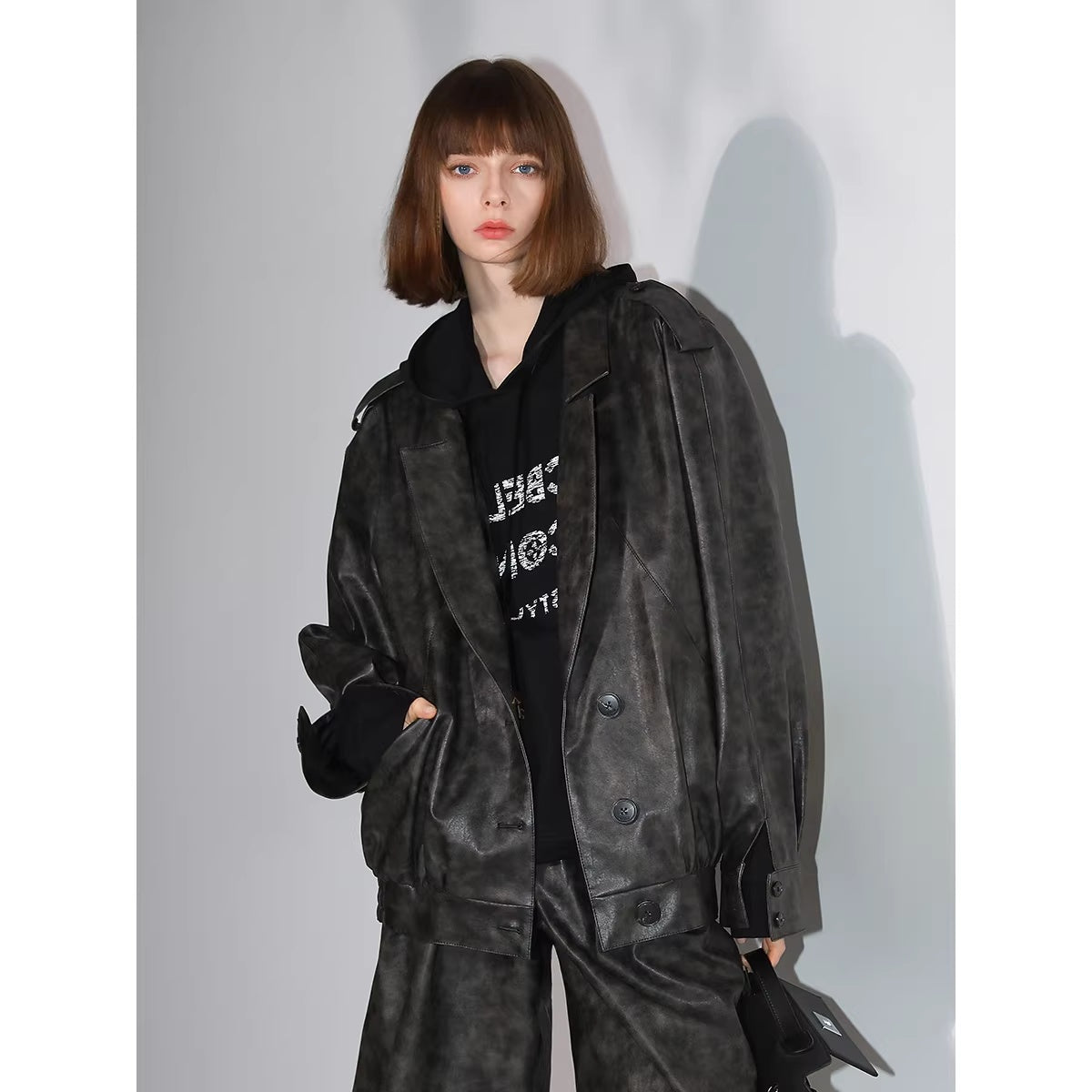 COCOBELLA_Distressed_Pu_Leather_Streetwear_Oversized_Turn_Down_Collar_Outerwear_Jackets_MISSTT