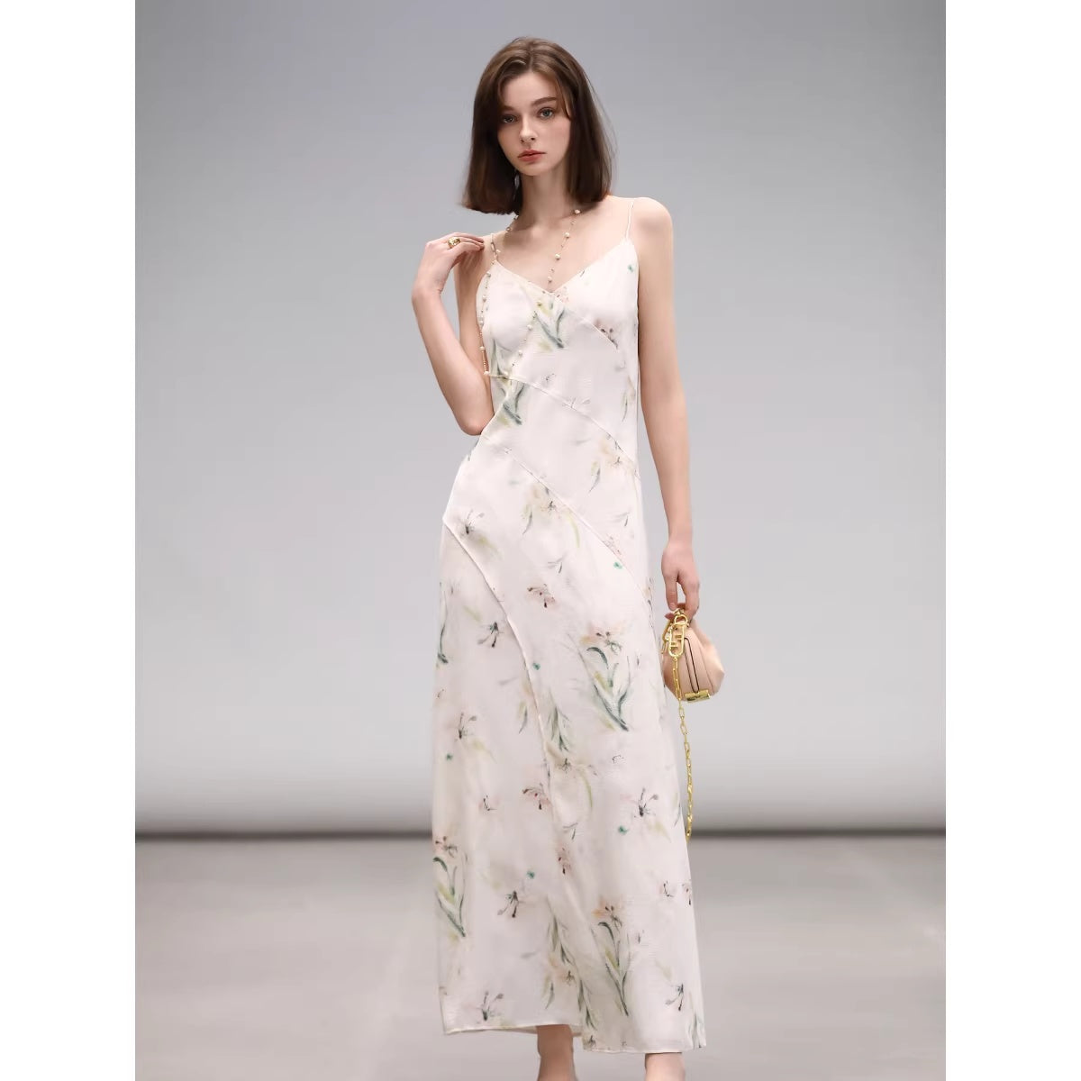 COCOBELLA_Elegant_Floral_V_Neck_A_Line_Spaghetti_Strap_Women_City_Date_Travel_Dresses_MISSTT