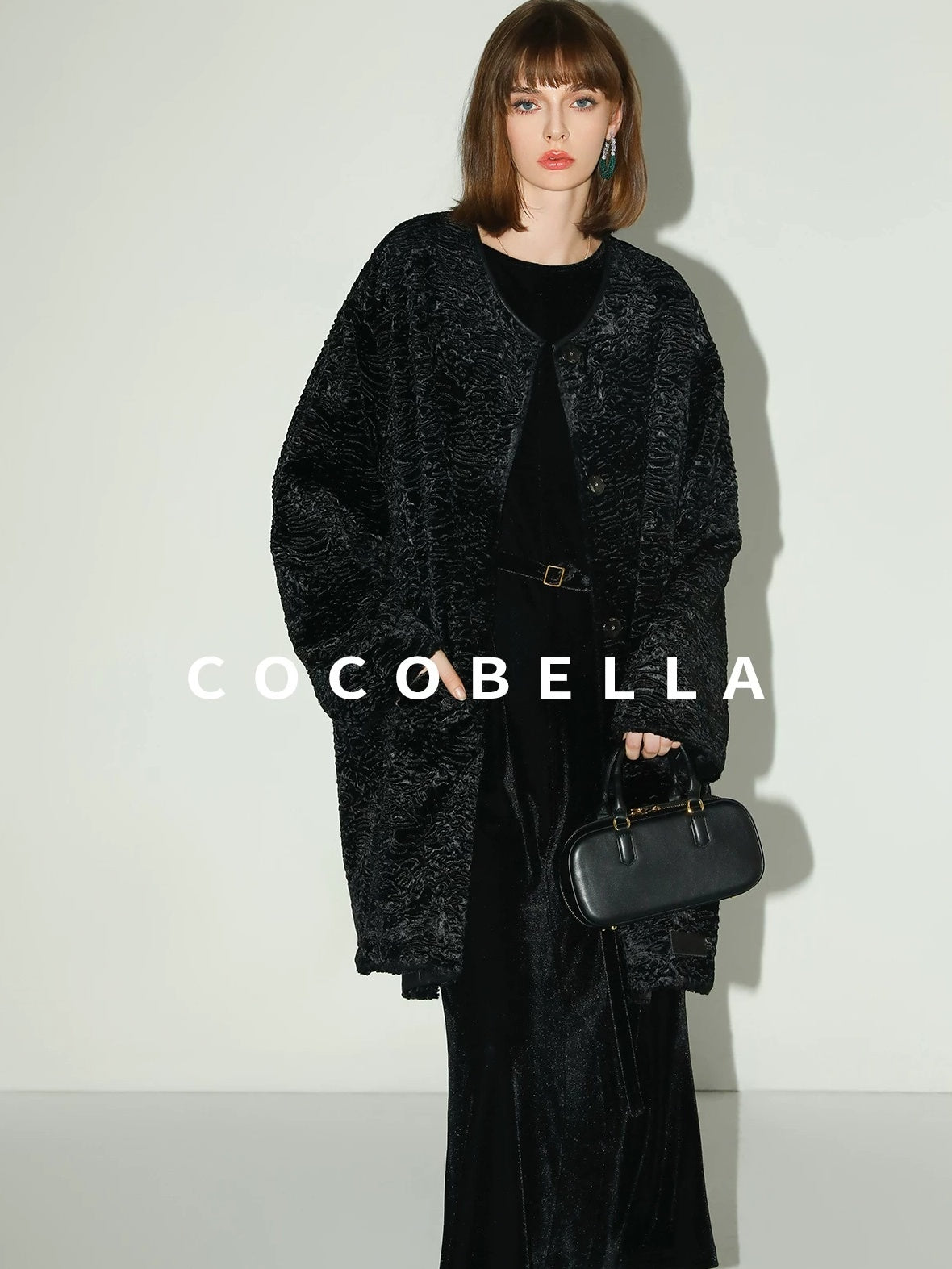 COCOBELLA Elegant Hepburn Sleeveless A Line Belt Side Slit Office Little Black Dresses