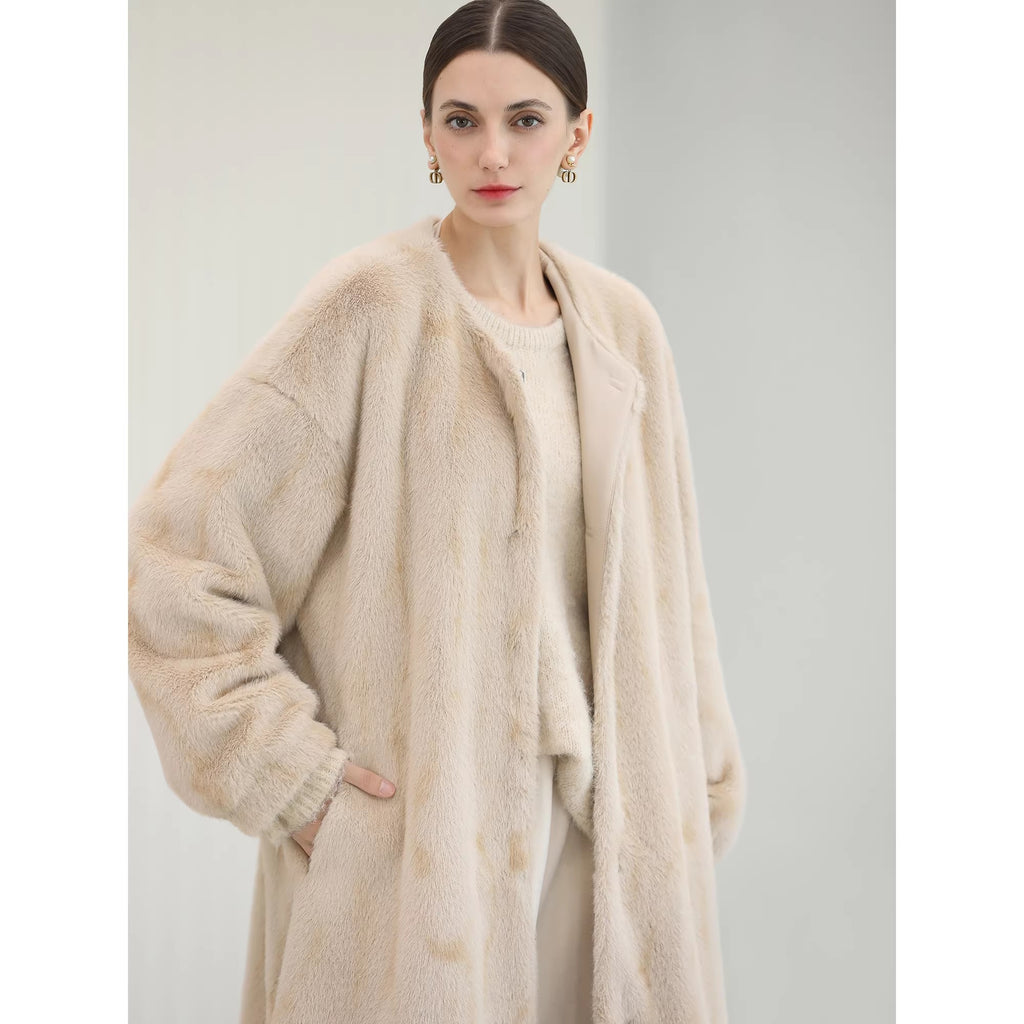 COCOBELLA_Elegant_Light_Gold_Faux_Fur_Long_Straight_Lantern_Sleeves_Women_Coats_MISSTT
