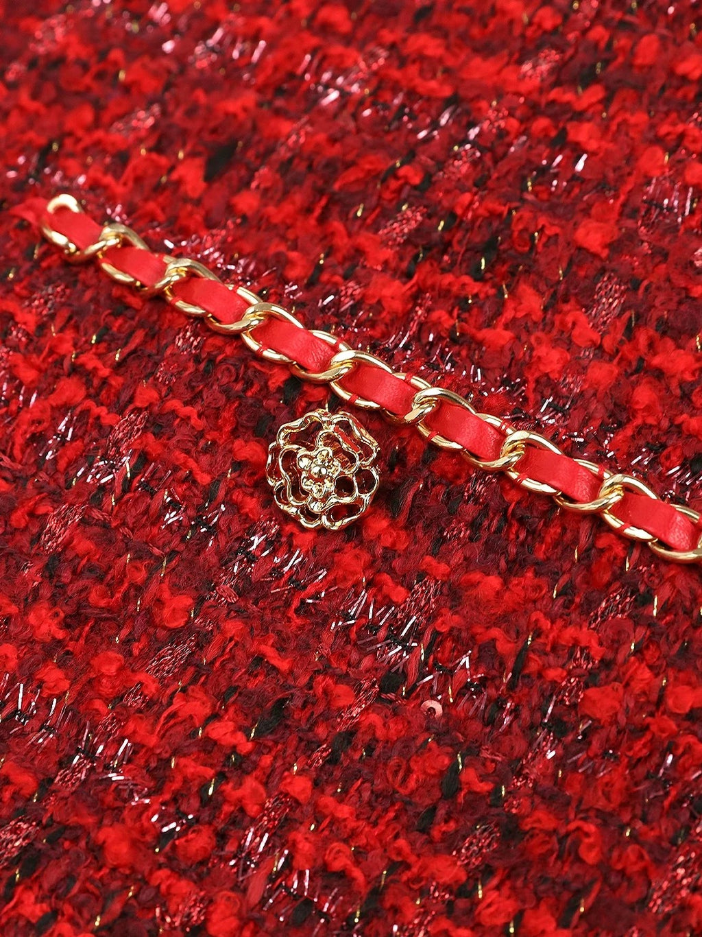 COCOBELLA Elegant Mid Waist Pencil Straight Buttons Chain Pockets City Commute Skirts