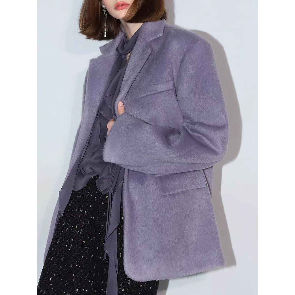COCOBELLA_Elegant_Wool_Blend_One_Button_Straight_Fit_Blazer_Pockets_Women_Overcoat_Jackets_MISSTT