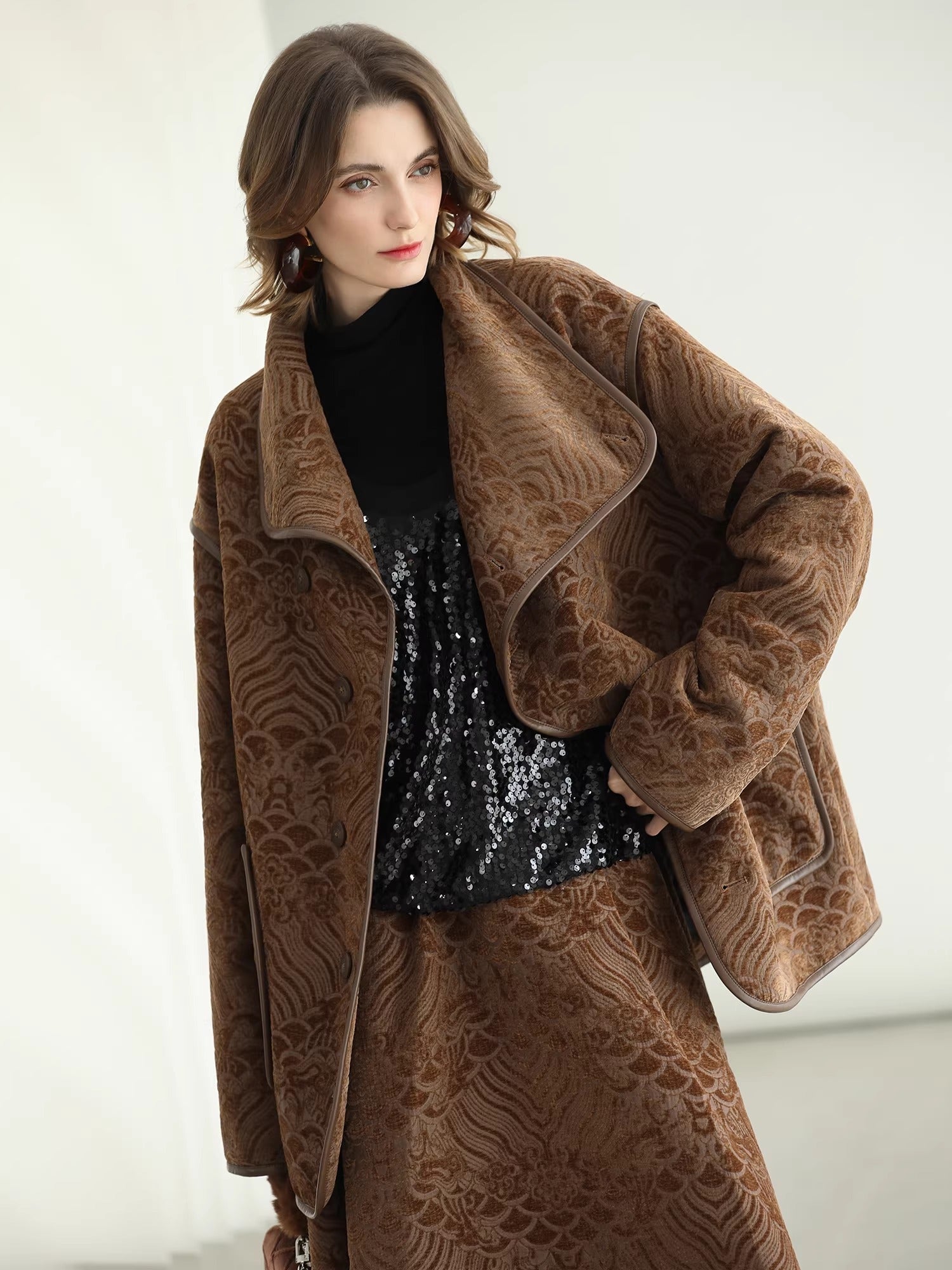 COCOBELLA_Embroidered_Jacquard_Chinese_A_Line_Mid_Waist_Women_Office_Maxi_Polyester_Skirts_MISSTT