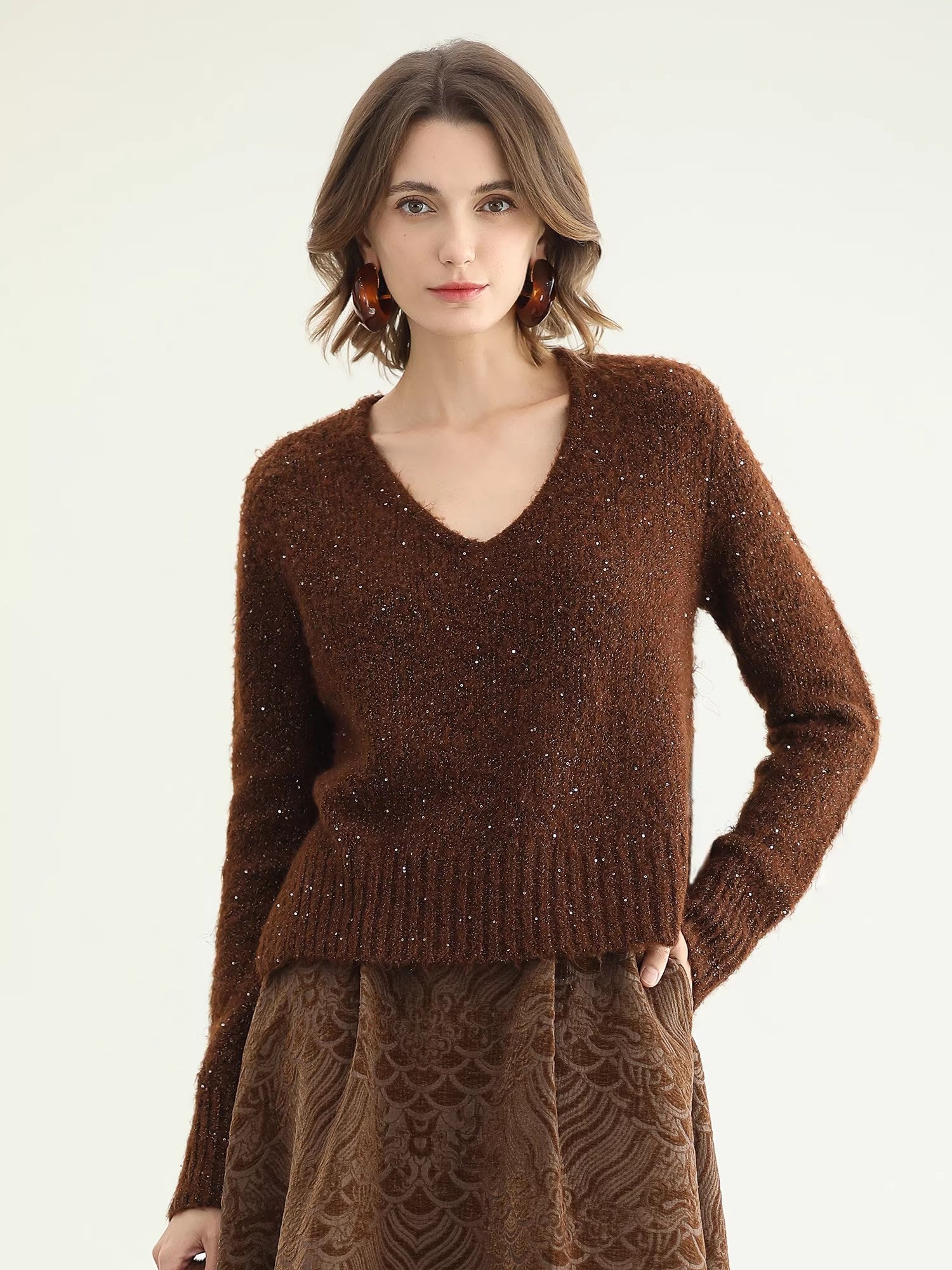 COCOBELLA_Embroidered_Jacquard_Chinese_A_Line_Mid_Waist_Women_Office_Maxi_Polyester_Skirts_MISSTT