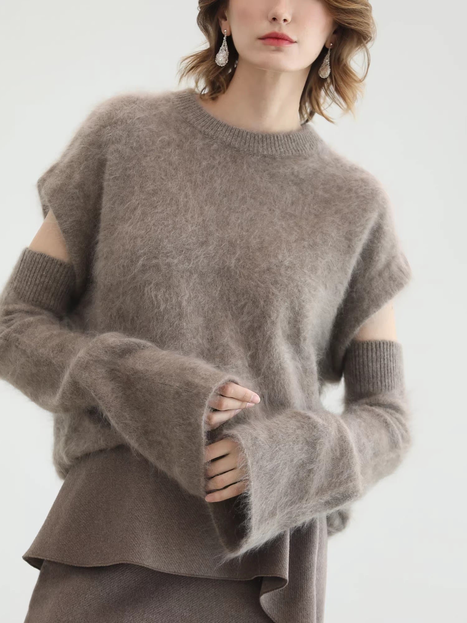 COCOBELLA_Flattering_High_Waist_Asymmetric_Ruffle_Straight_Office_Maxi_Tobacco_Skirts_MISSTT