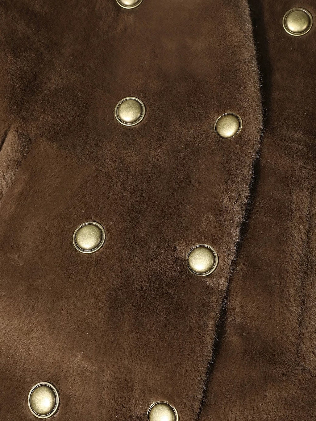 COCOBELLA Full Faux Fur Plush Tailored V Neck Office Women Regular Fit Coats