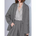 COCOBELLA_Herringbone_Straight_Fit_Casual_Single_Button_Tailored_Office_Women_Blazers_MISSTT
