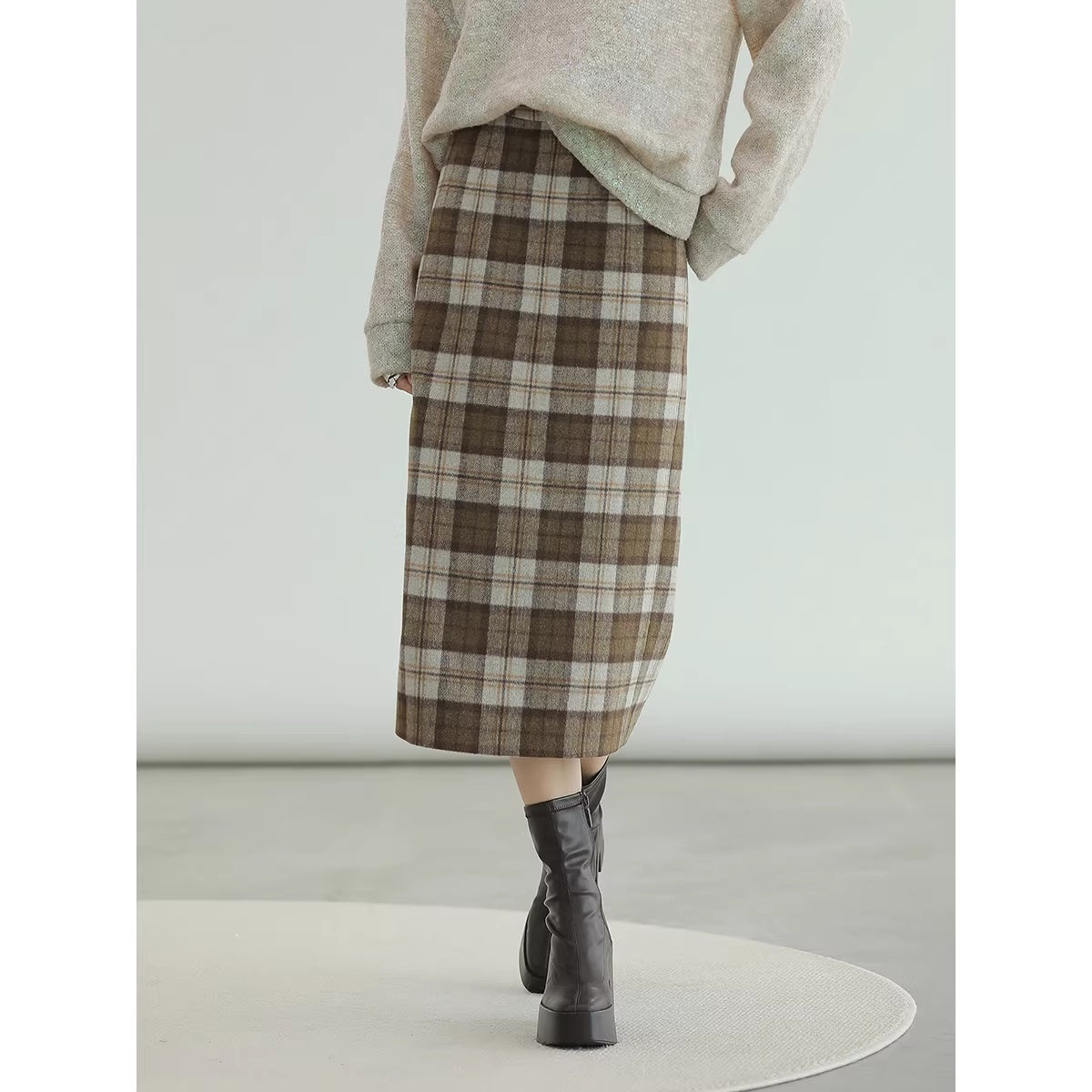 COCOBELLA_High_Waist_Lined_Pleated_Patchwork_Office_Women_Polyester_Skirts_MISSTT