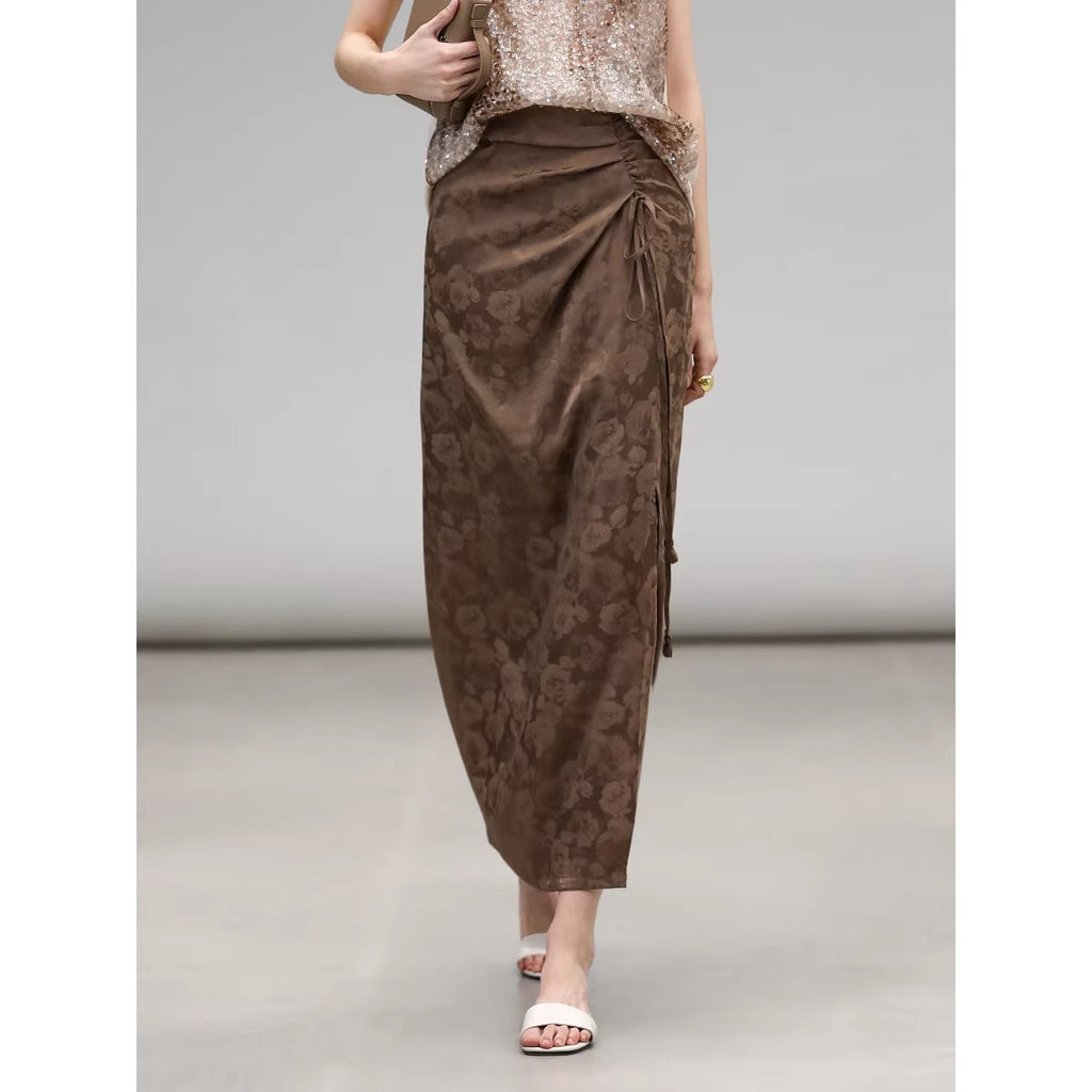 COCOBELLA_High_Waist_Pleated_Jacquard_Chinese_Style_Slim_H_Line_Women_Office_Casual_Pants_MISSTT