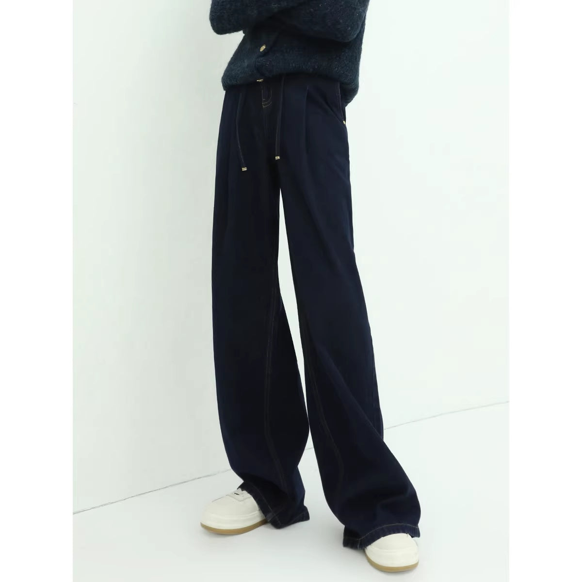 COCOBELLA_High_Waist_Straight_Leg_Zipper_Fly_Casual_Women_Cotton_Blend_Dark_Denim_Pants_MISSTT