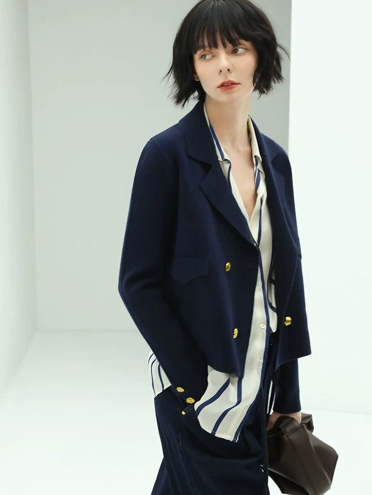 COCOBELLA High Waist Straight Leg Zipper Fly Casual Women Cotton Blend Dark Denim Pants