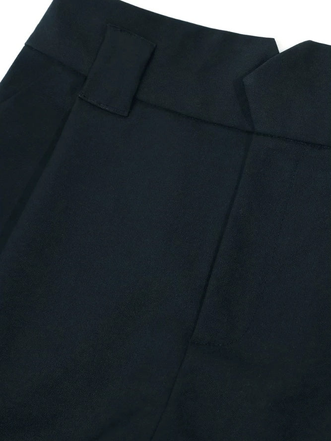 COCOBELLA High Waist Stretch Pocket Straight Tapered Office Workwear Women Black Pants