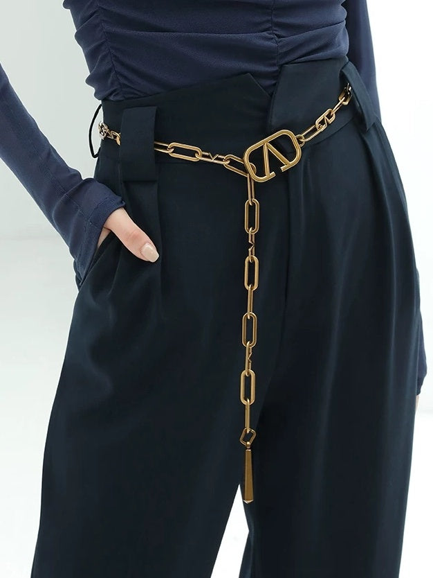 COCOBELLA High Waist Stretch Pocket Straight Tapered Office Workwear Women Black Pants