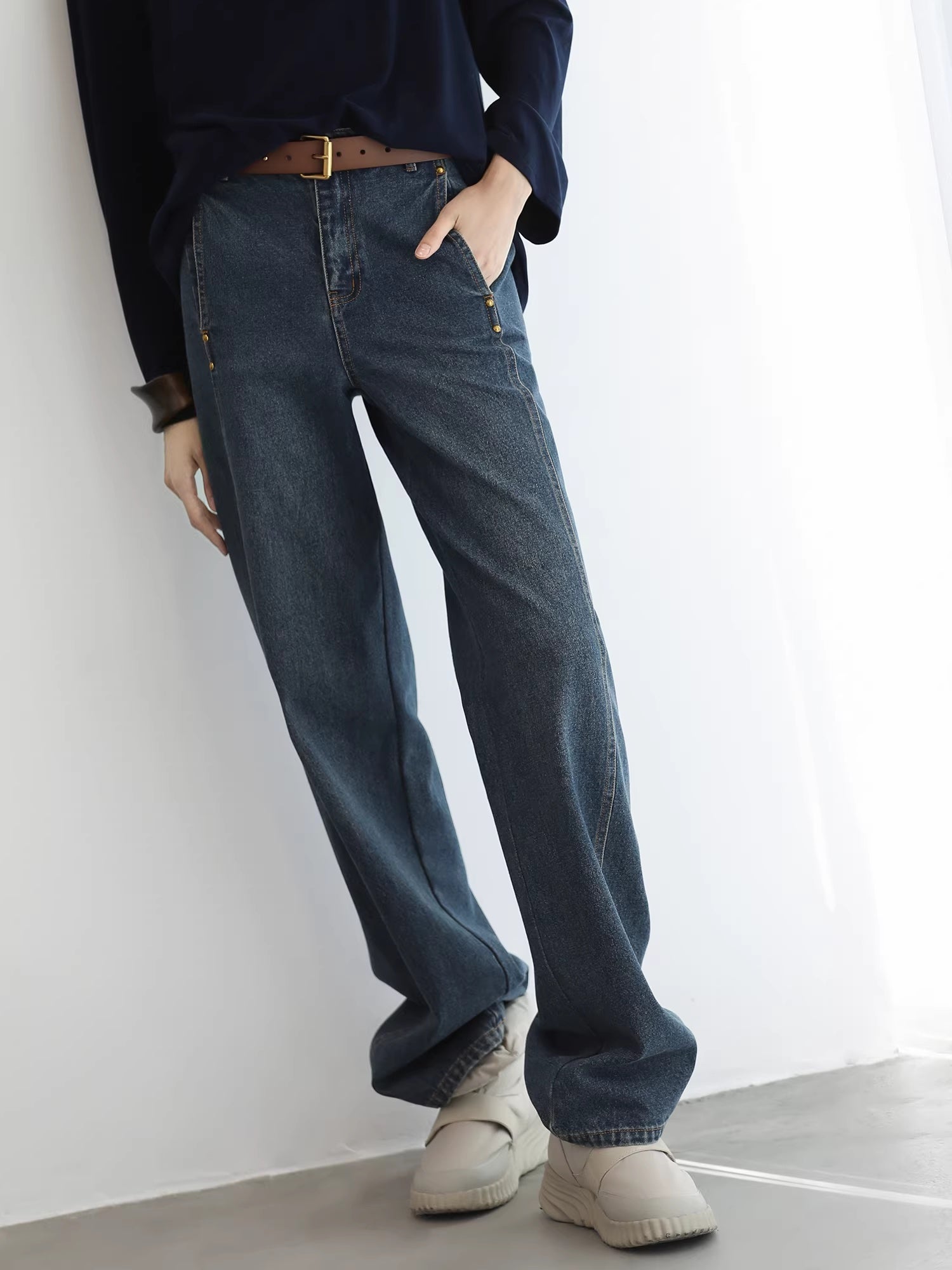 COCOBELLA_High_Waist_Vintage_Straight_Leg_Denim_Blue_Casual_Cotton_Blend_Women_Pants_MISSTT