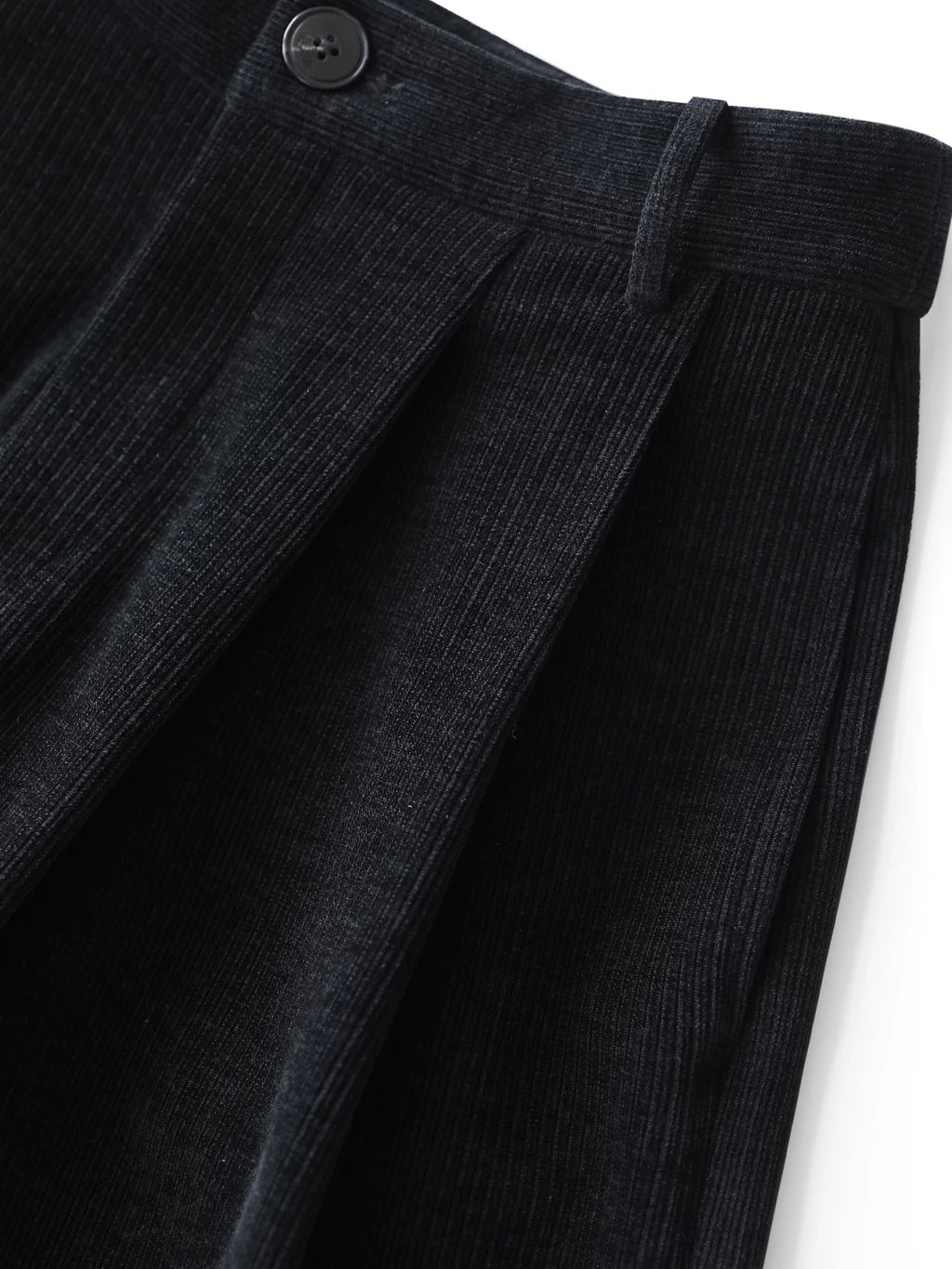 COCOBELLA High Waist Wide Leg Tailored Button Zipper Minimalist Office Work Pockets Pants