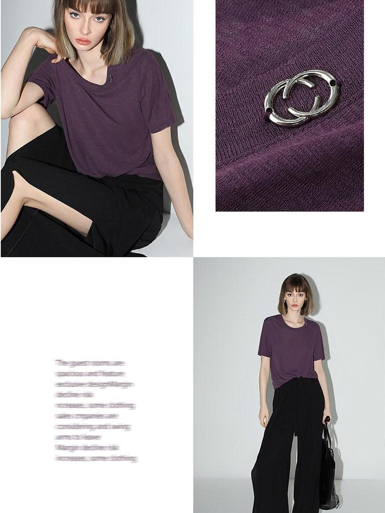 COCOBELLA Lightweight Polyester Casual Loose Fit Short Sleeve Solid T-Shirts