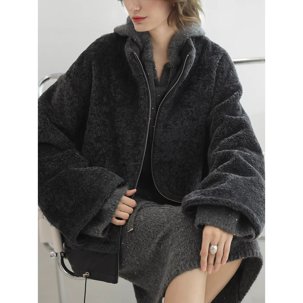 COCOBELLA_Luxurious_Faux_Fur_Loose_Fit_Stand_Collar_Zipper_Women_Office_Outerwear_Jackets_MISSTT