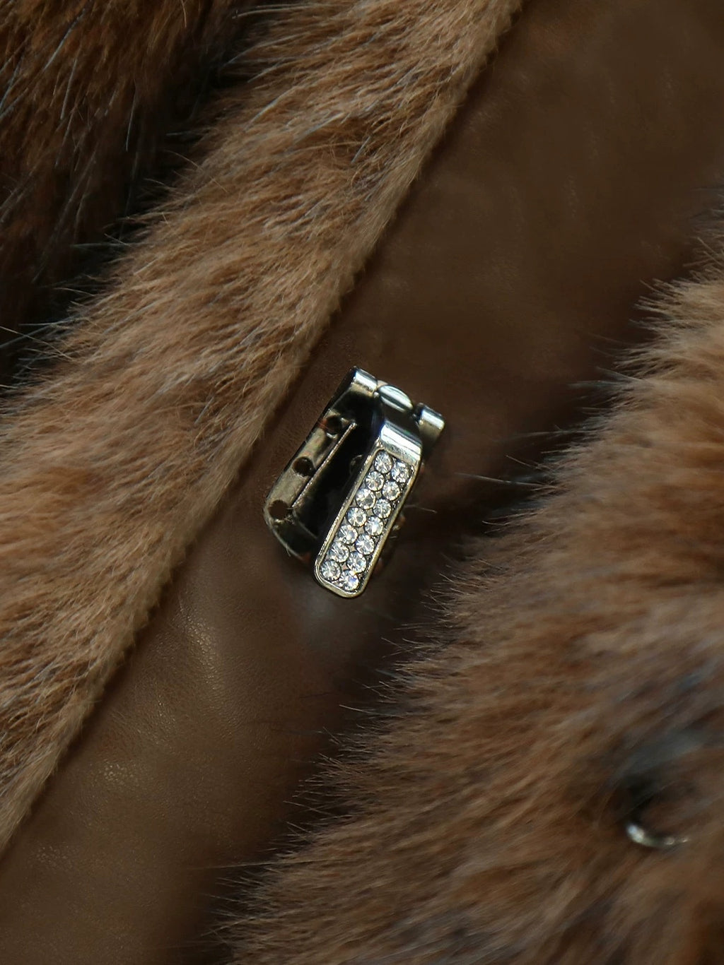 COCOBELLA Luxury Faux Fur Vintage Regular Fit Long Sleeve Women Coffee Brown Coats