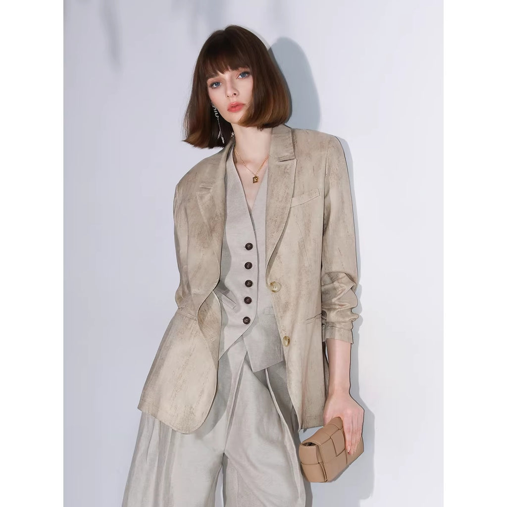 COCOBELLA_Lyocell_Tailored_Straight_Button_Pocket_Notch_Lapel_Womens_Office_Blazers_MISSTT
